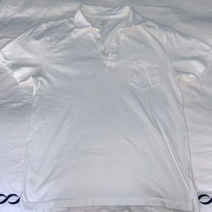 White J Crew Cotton Polo shirt